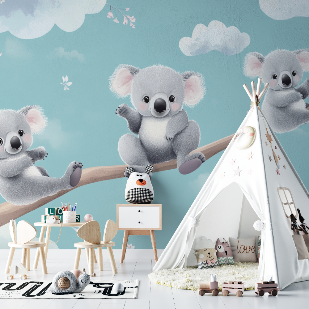 Pastel Sky Koala Wallpaper | Murals Wallpaper
