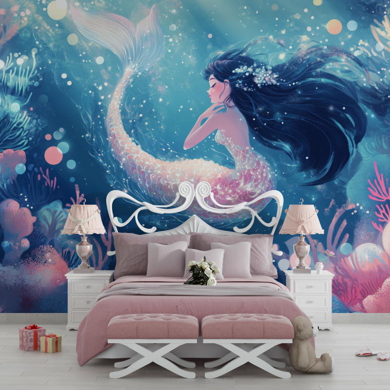 Mermaid Princess Fairy Tale Wallpaper | Murals Wallpaper