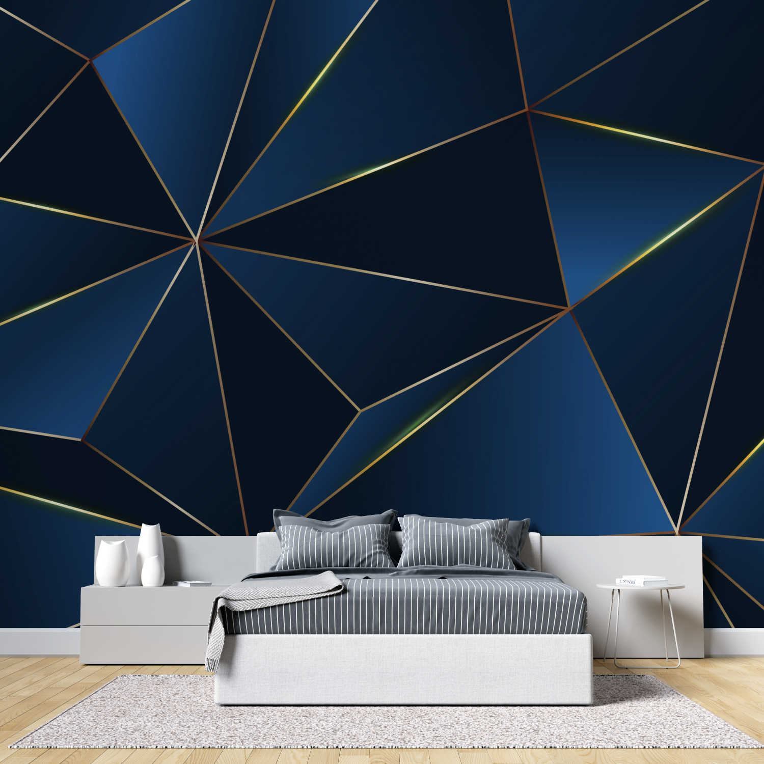 Blue Black Wallpaper | Murals Wallpaper
