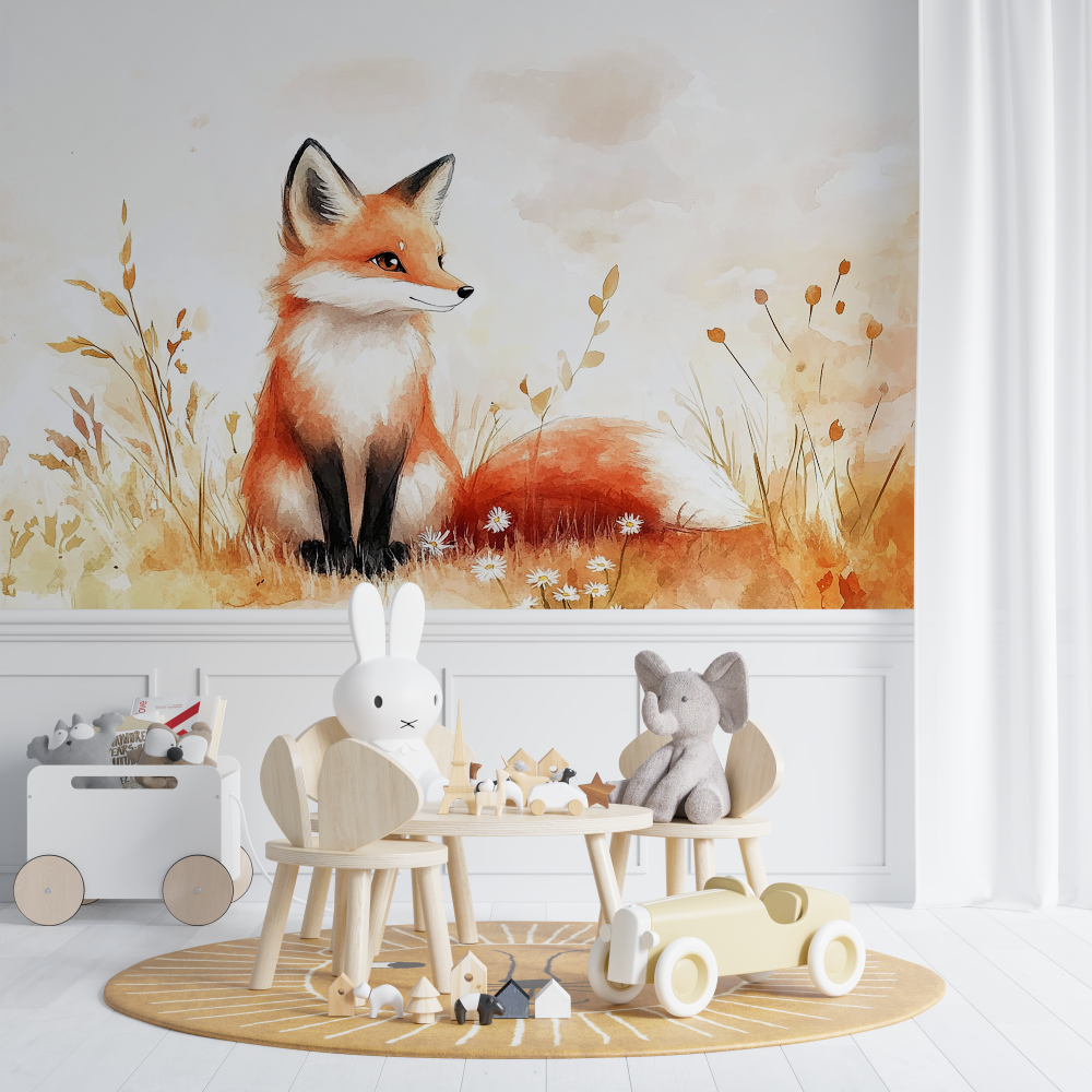 Fox Wallpaper for Baby Room | Murals Wallpaper