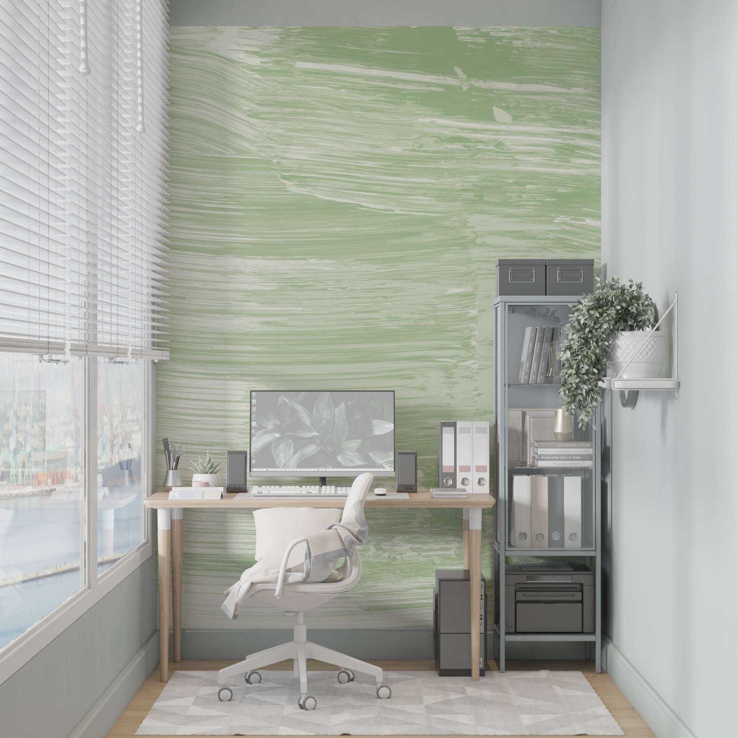 Green Paint Wallpaper | Murals Wallpaper