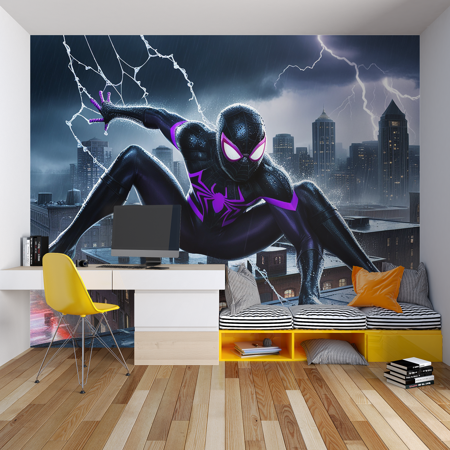Spider-Man Purple Wallpaper | Murals Wallpaper
