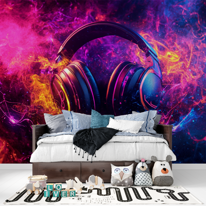 Colorful Graffiti Helmet Wallpaper | Murals Wallpaper