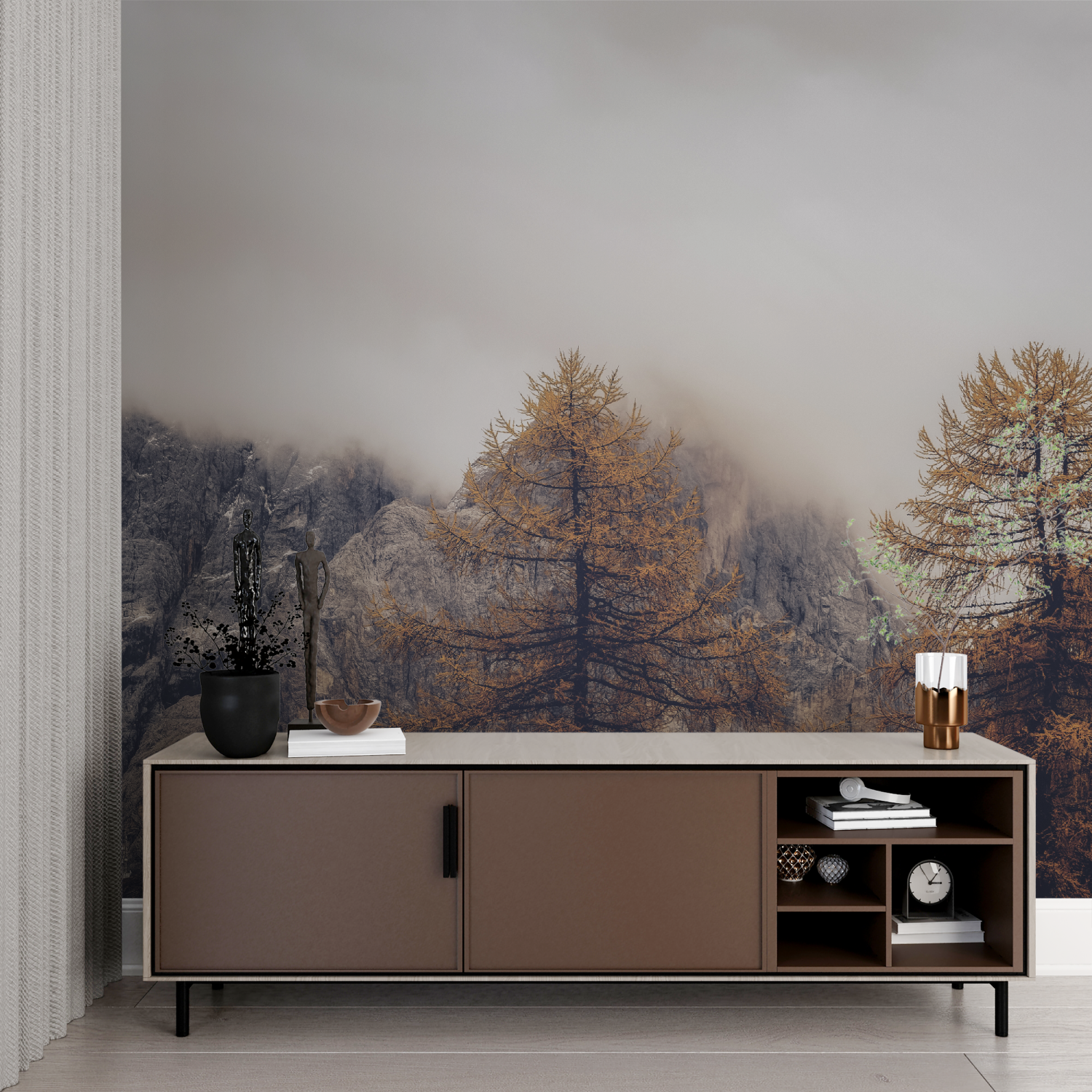 Cocooning Mountains Wallpaper | Murals Wallpaper