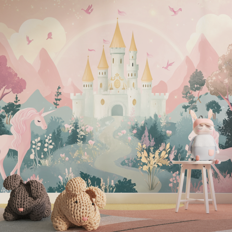 Rainbow Unicorn Wallpaper | Murals Wallpaper