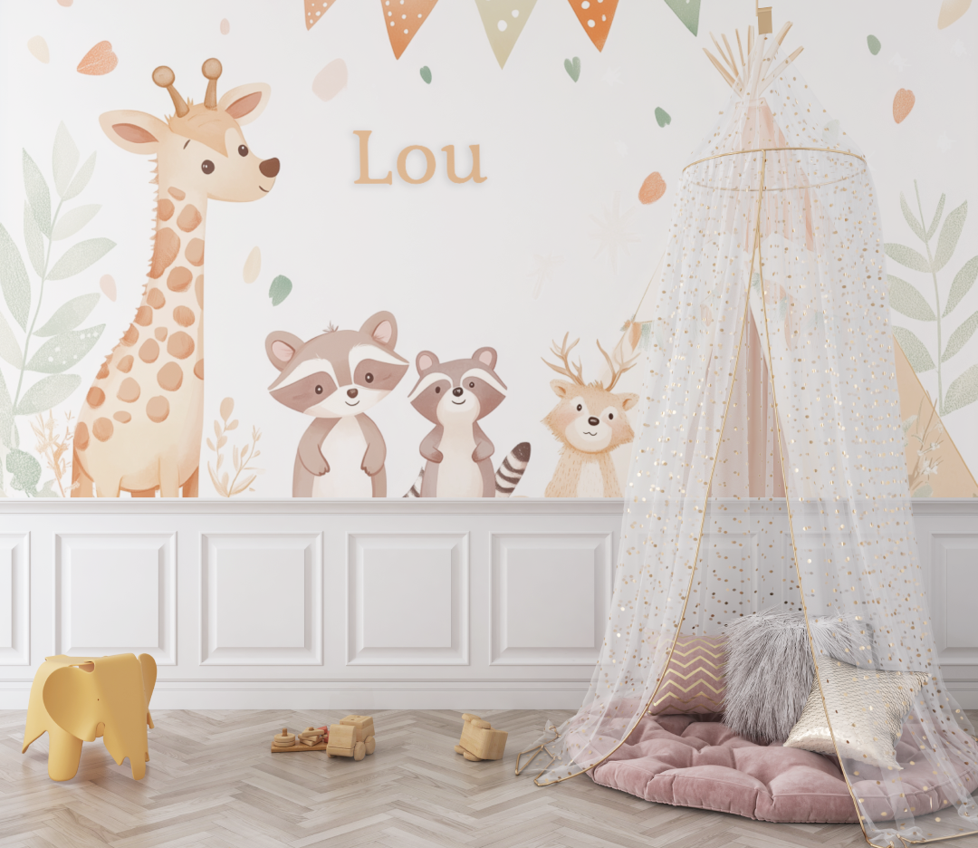 Tipi Animal Name Wallpaper | Murals Wallpaper