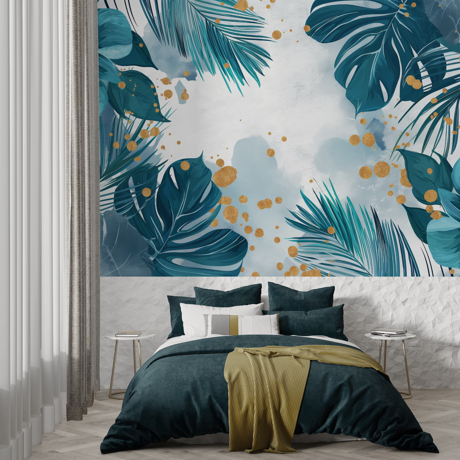 Turquoise Blue Wallpaper | Murals Wallpaper
