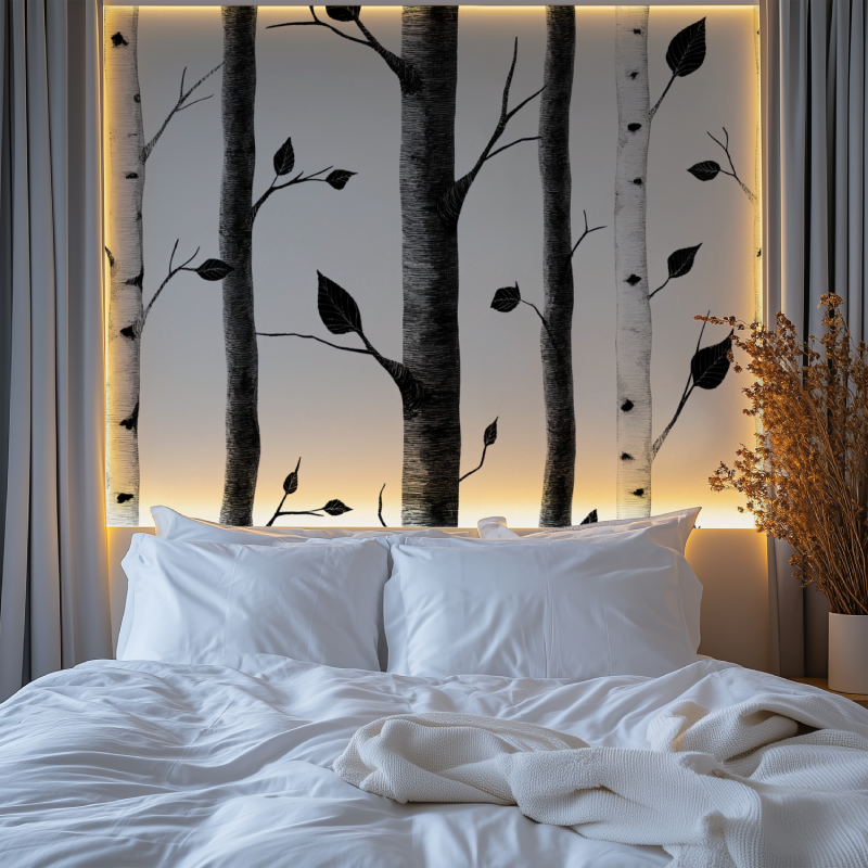 Black and White Birch Tree Wallpaper | Murals Wallpaper
