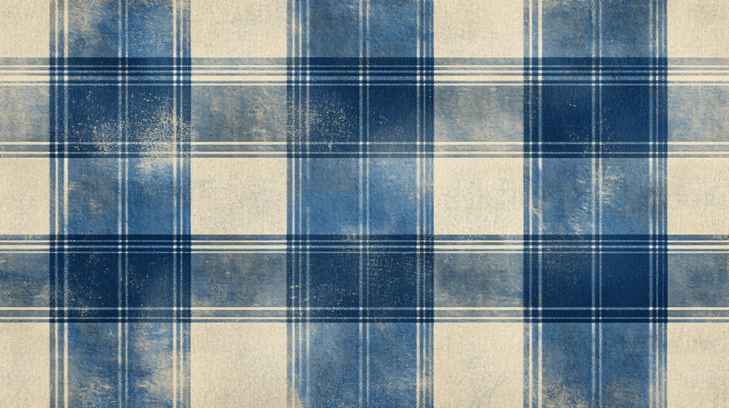 Vintage Blue Tartan Wallpaper | Murals Wallpaper