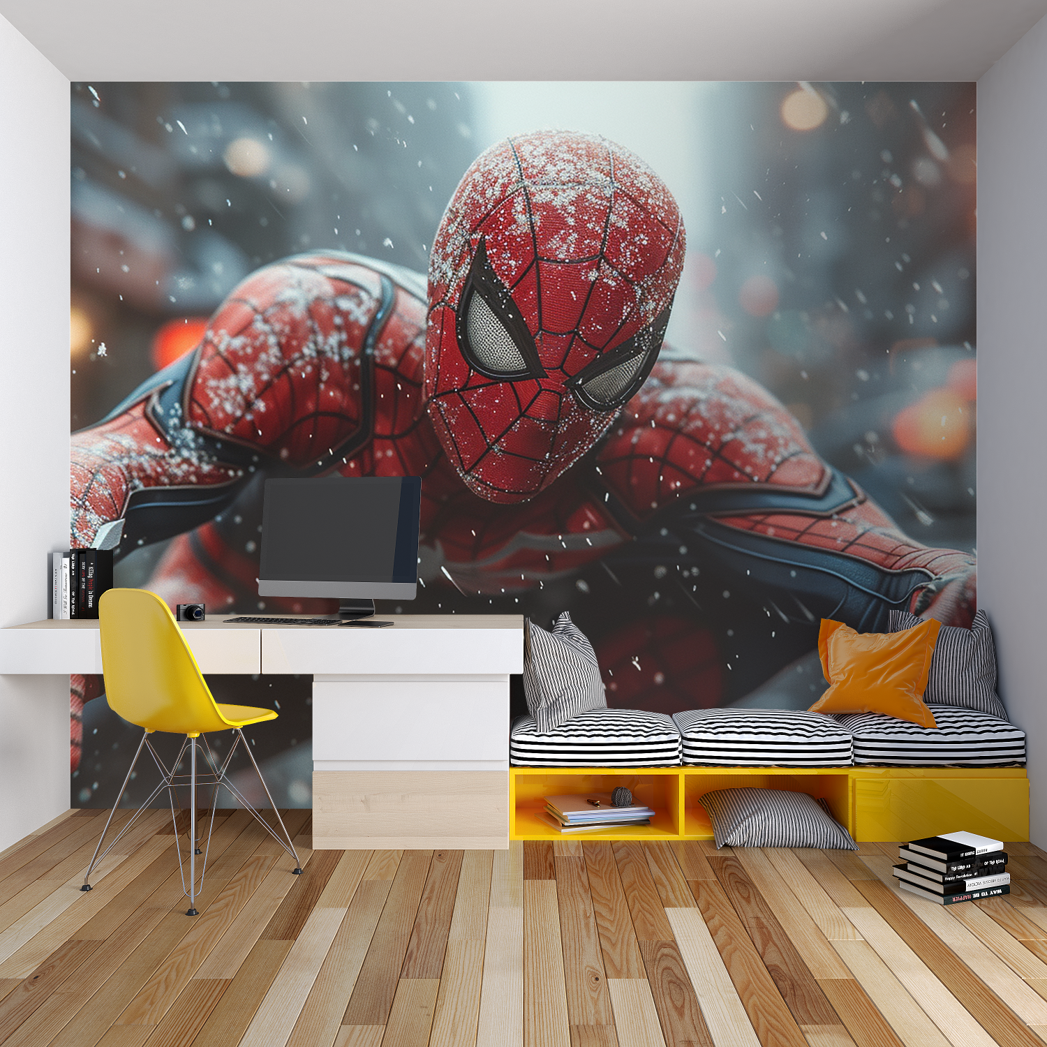 Spider-Man Snow Wallpaper | Murals Wallpaper