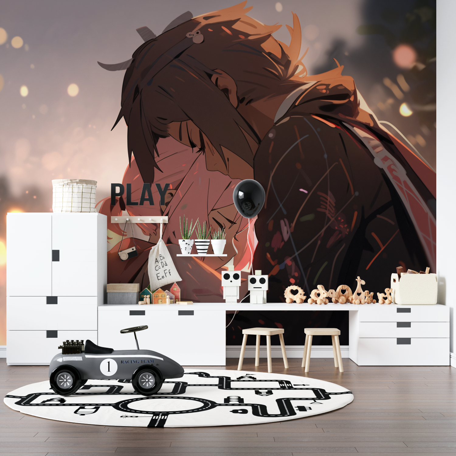 Anime Hero Couple Wallpaper | Murals Wallpaper