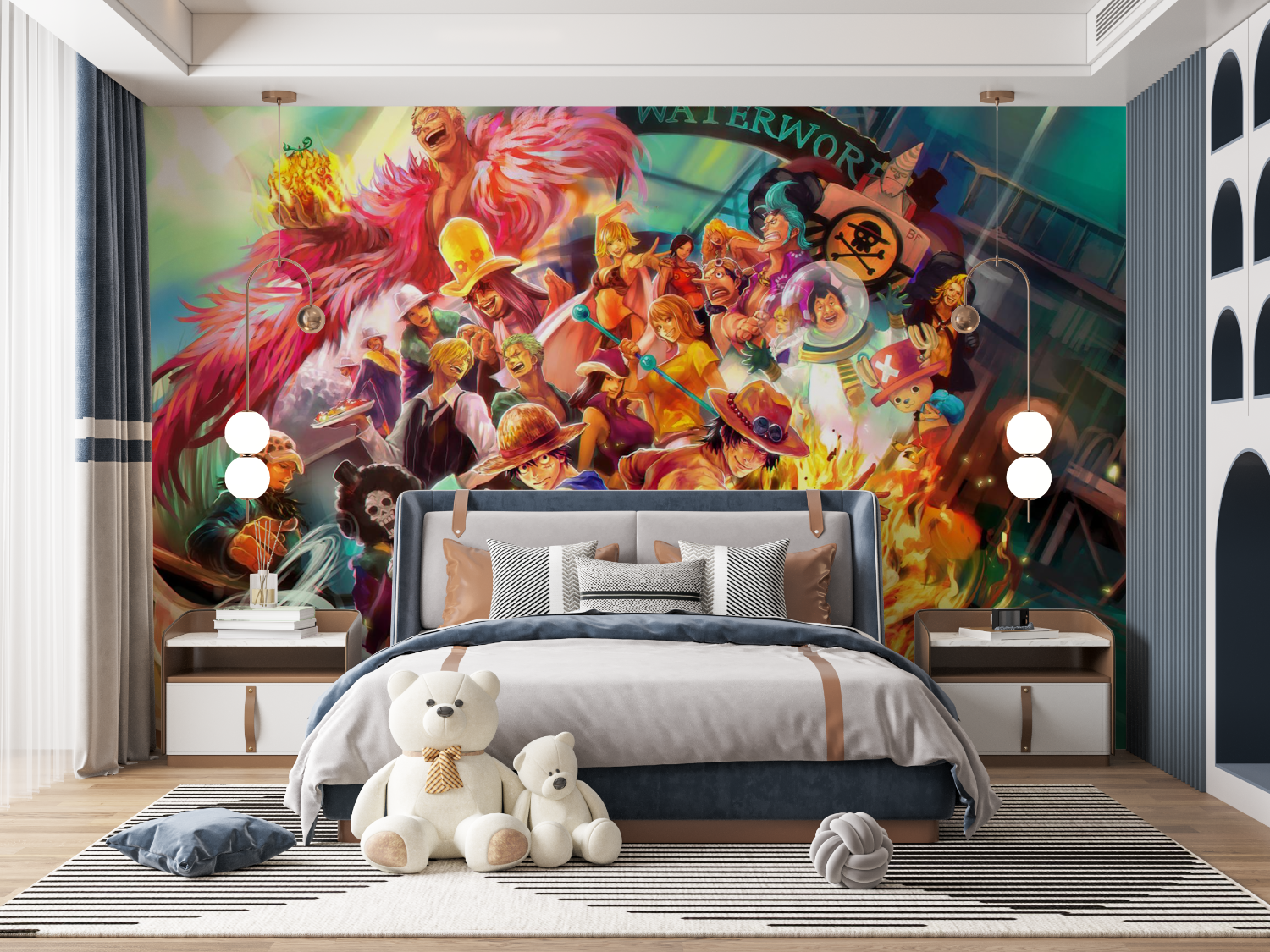 One Piece Dressrosa Wallpaper | Murals Wallpaper