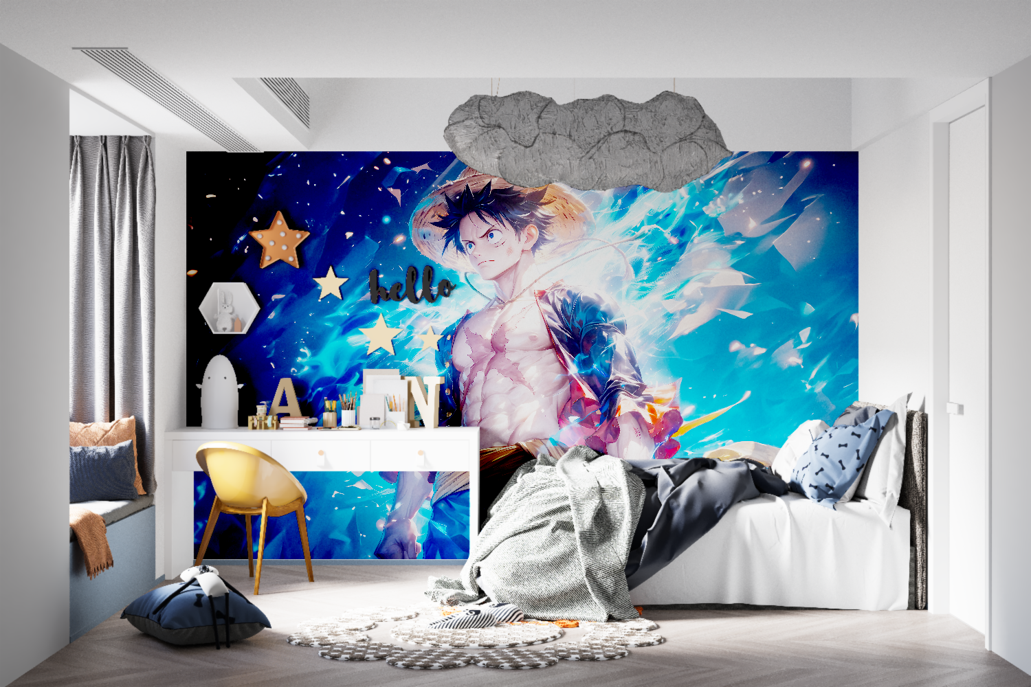 Electric Luffy One Piece Wallpaper | Murals Wallpaper