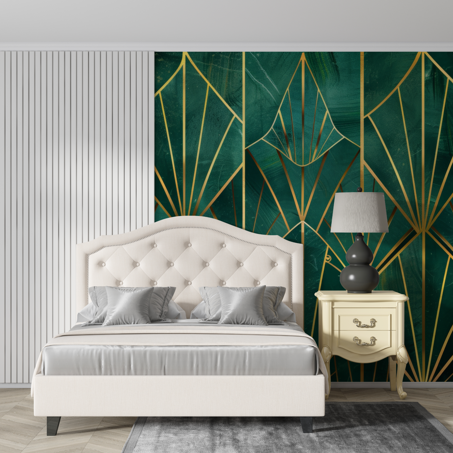 Art Deco Green Wallpaper | Murals Wallpaper