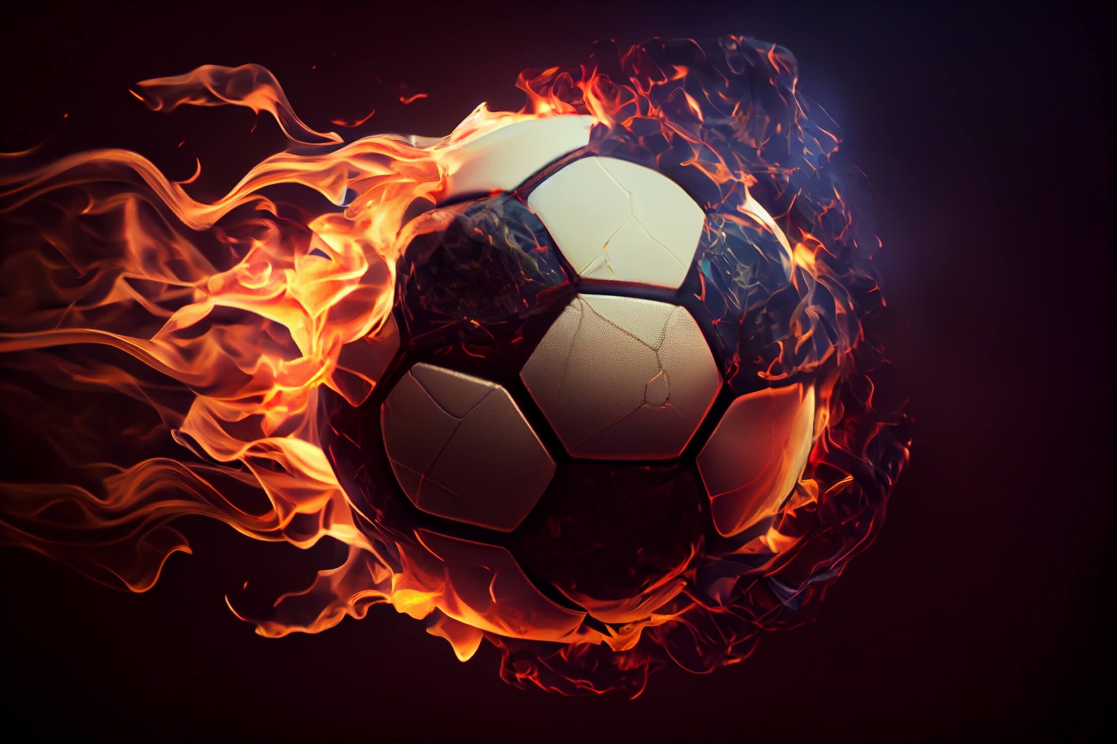 XXL Fire Soccer Wallpaper | Murals Wallpaper