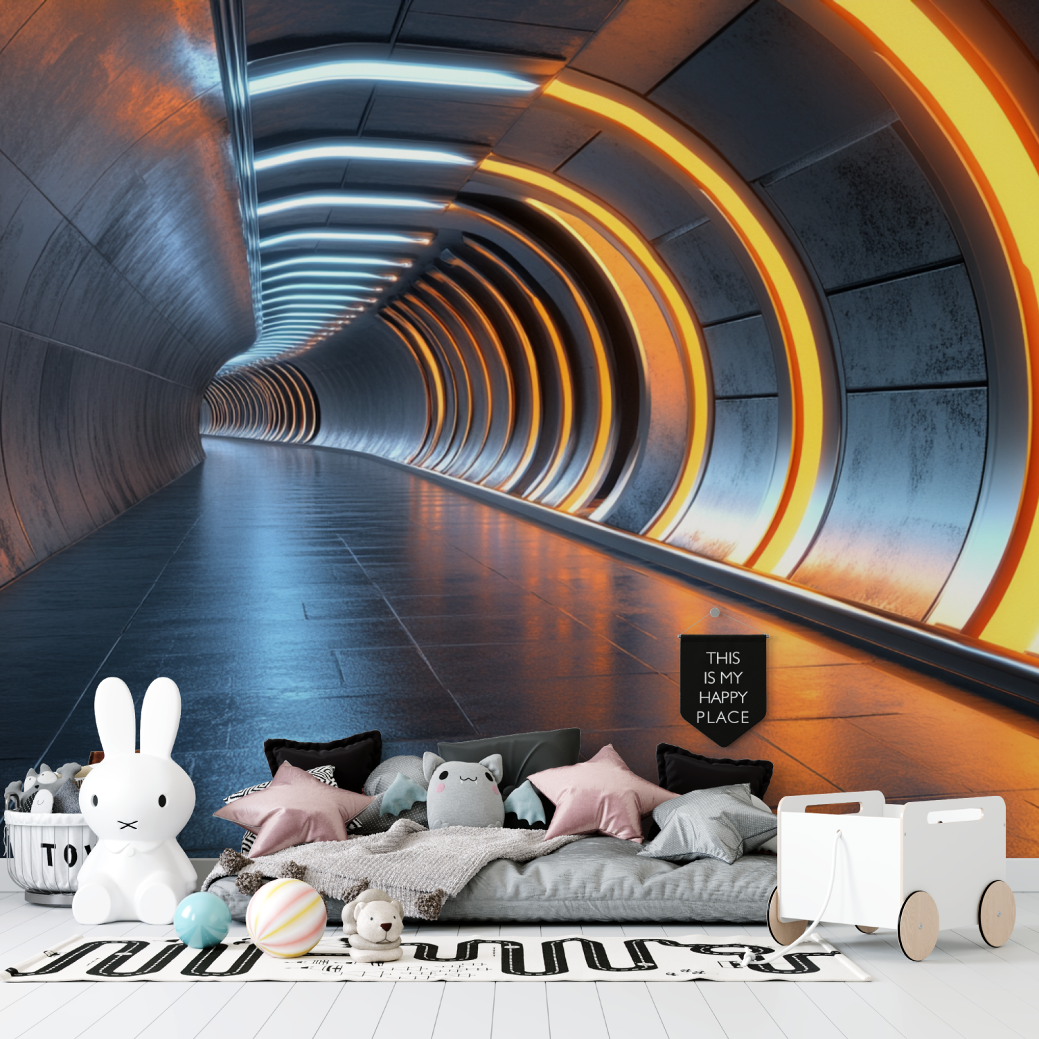 Space Corridor Wallpaper | Murals Wallpaper