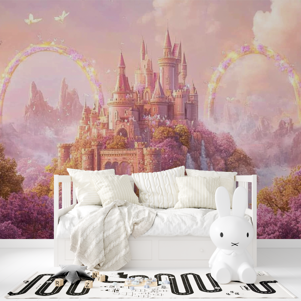Rainbow Castle Wallpaper | Murals Wallpaper