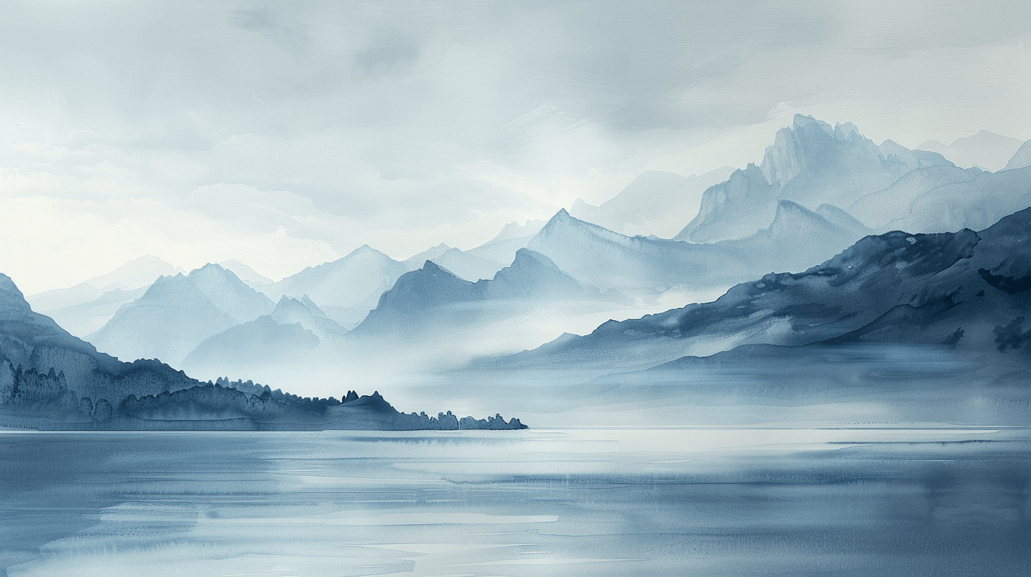 Artistic Wallpaper Annecy Lake Mountain | Murals Wallpaper