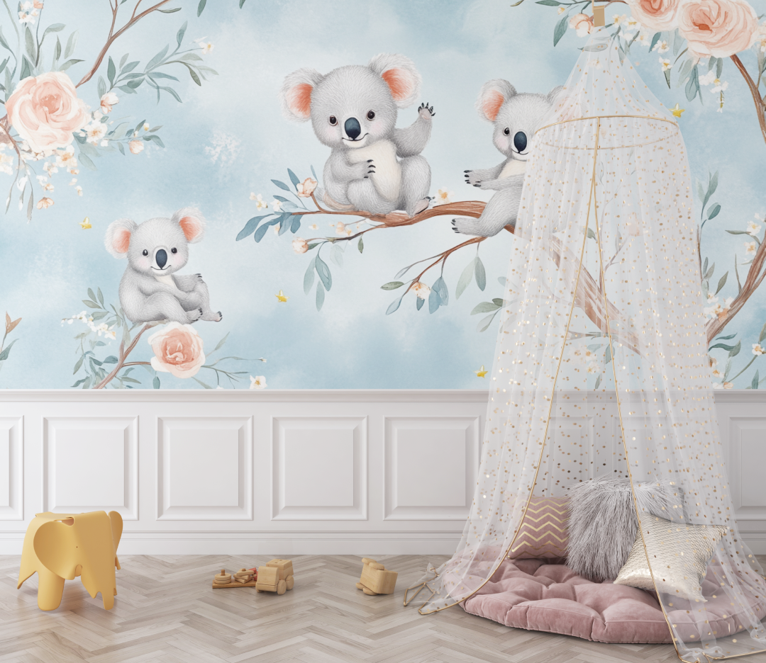 Koala and Child's Dream Wallpaper | Murals Wallpaper