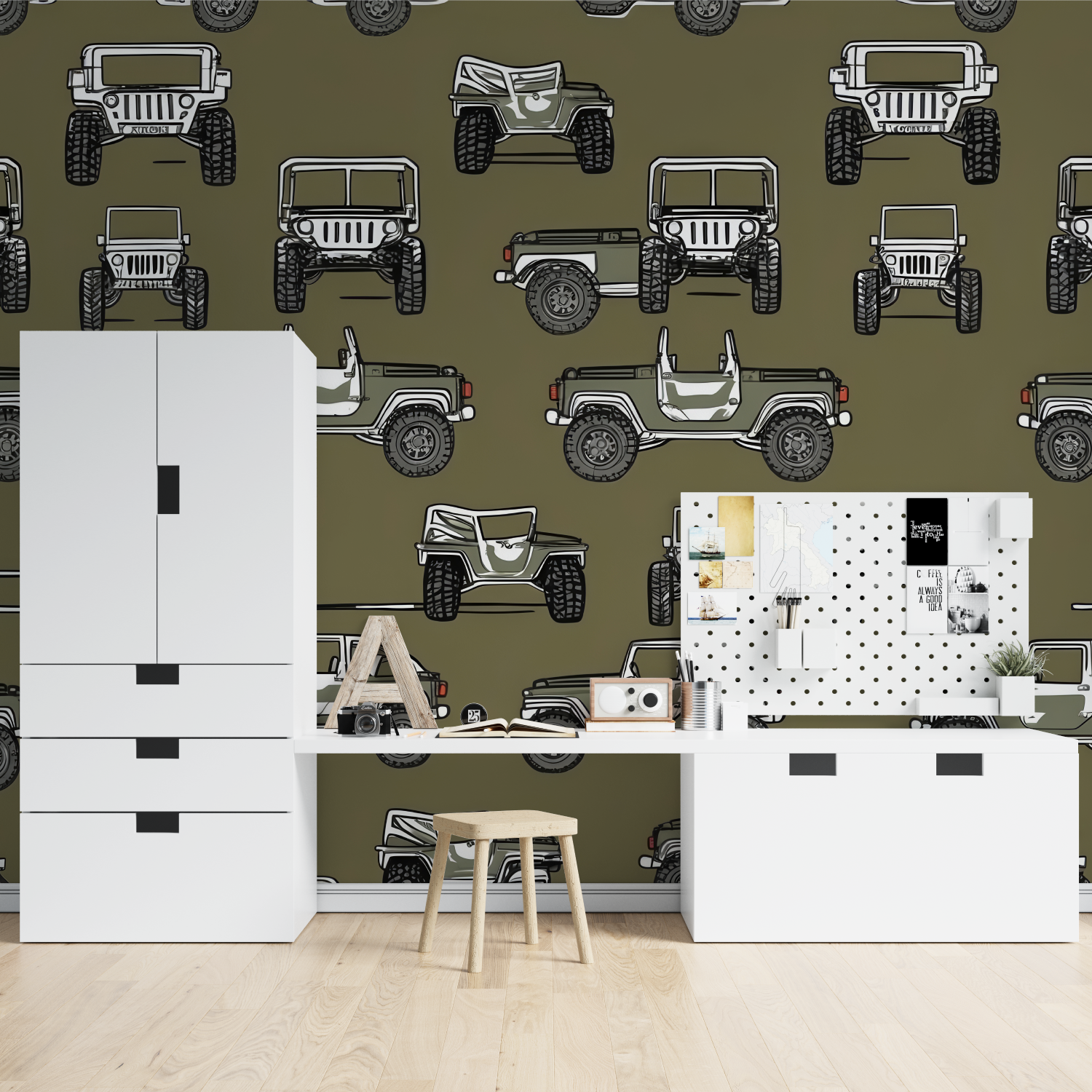 Rally Car Pattern Wallpaper | Murals Wallpaper