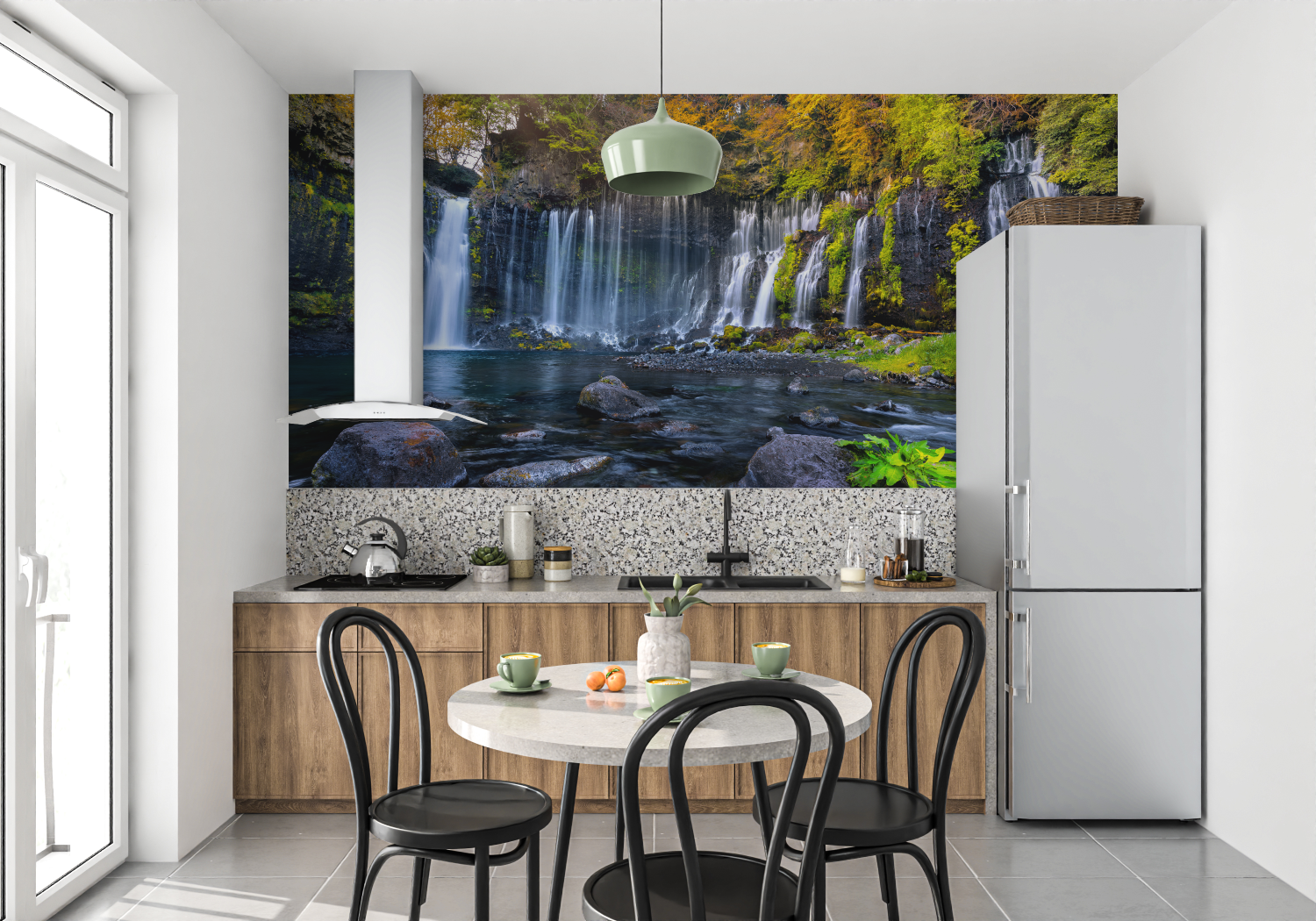 Winter Waterfall Wallpaper | Murals Wallpaper