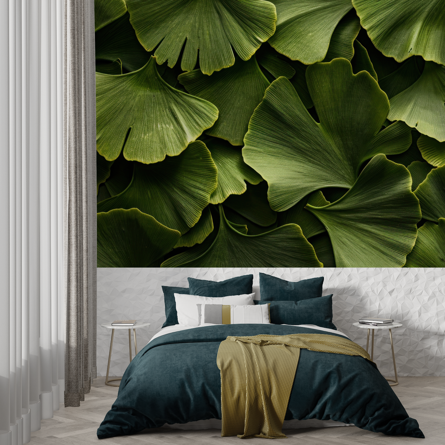 Ginkgo Green Wallpaper | Murals Wallpaper