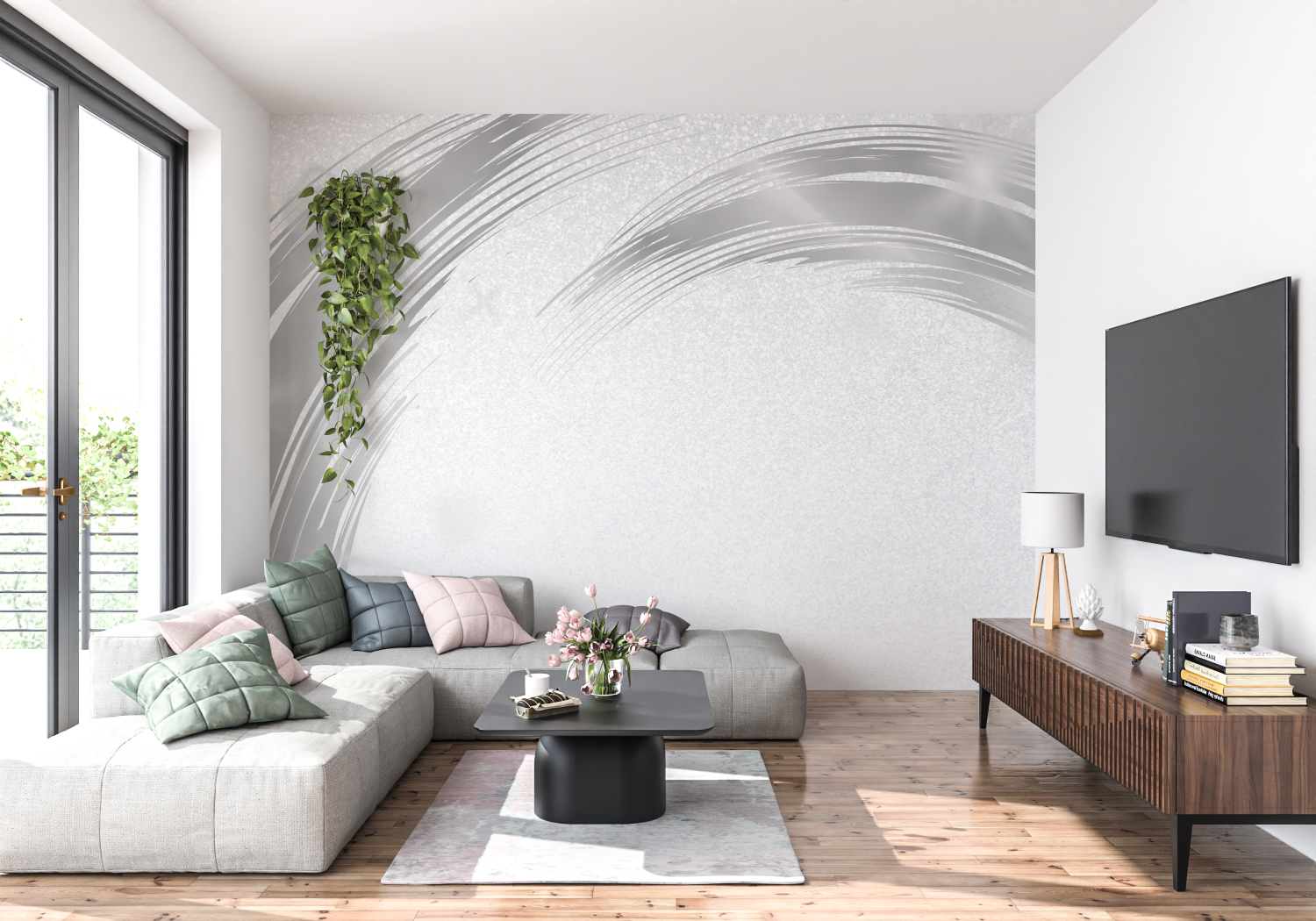 Silver Gray Wallpaper | Murals Wallpaper