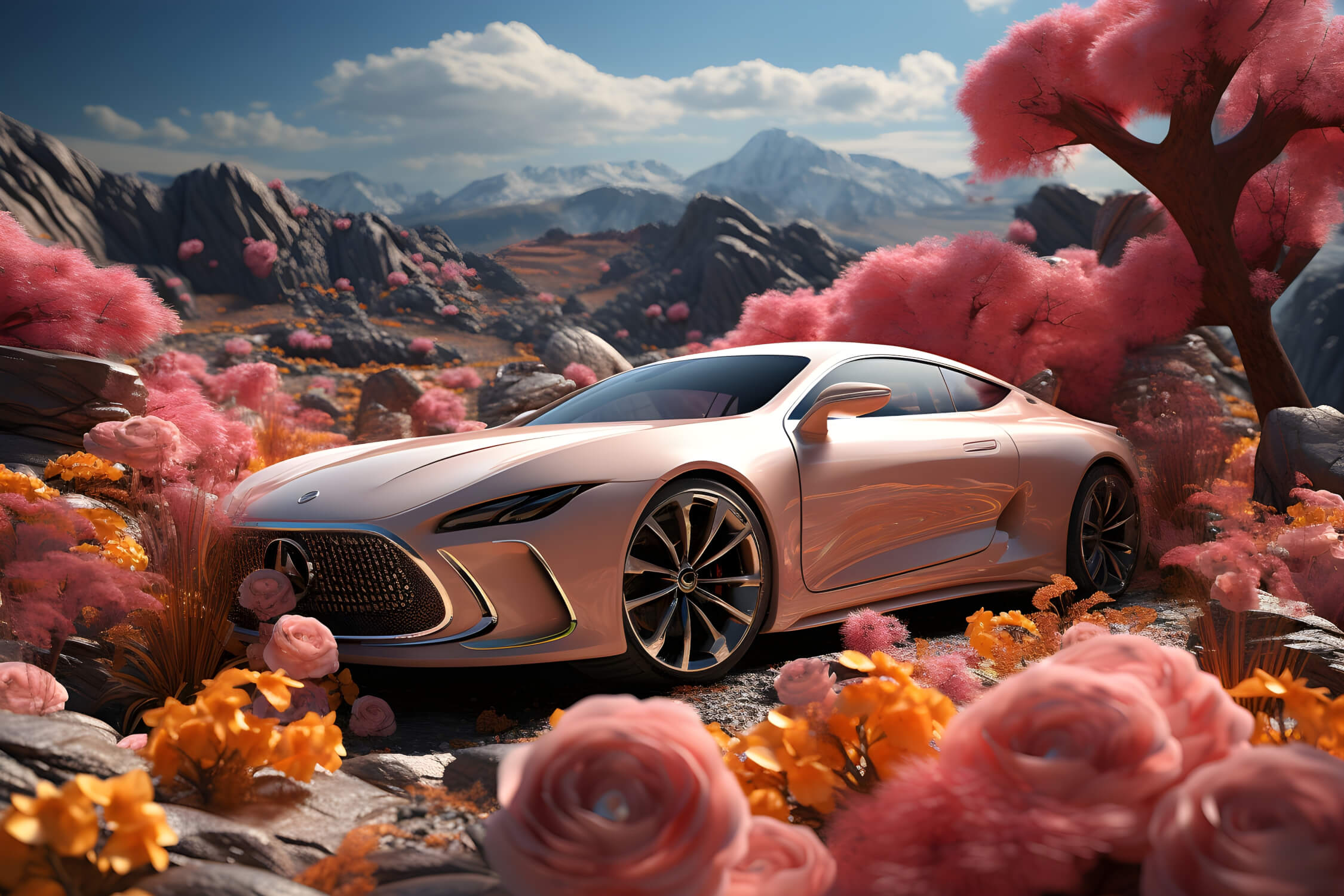 Luxury Car Giant Wallpaper | Murals Wallpaper