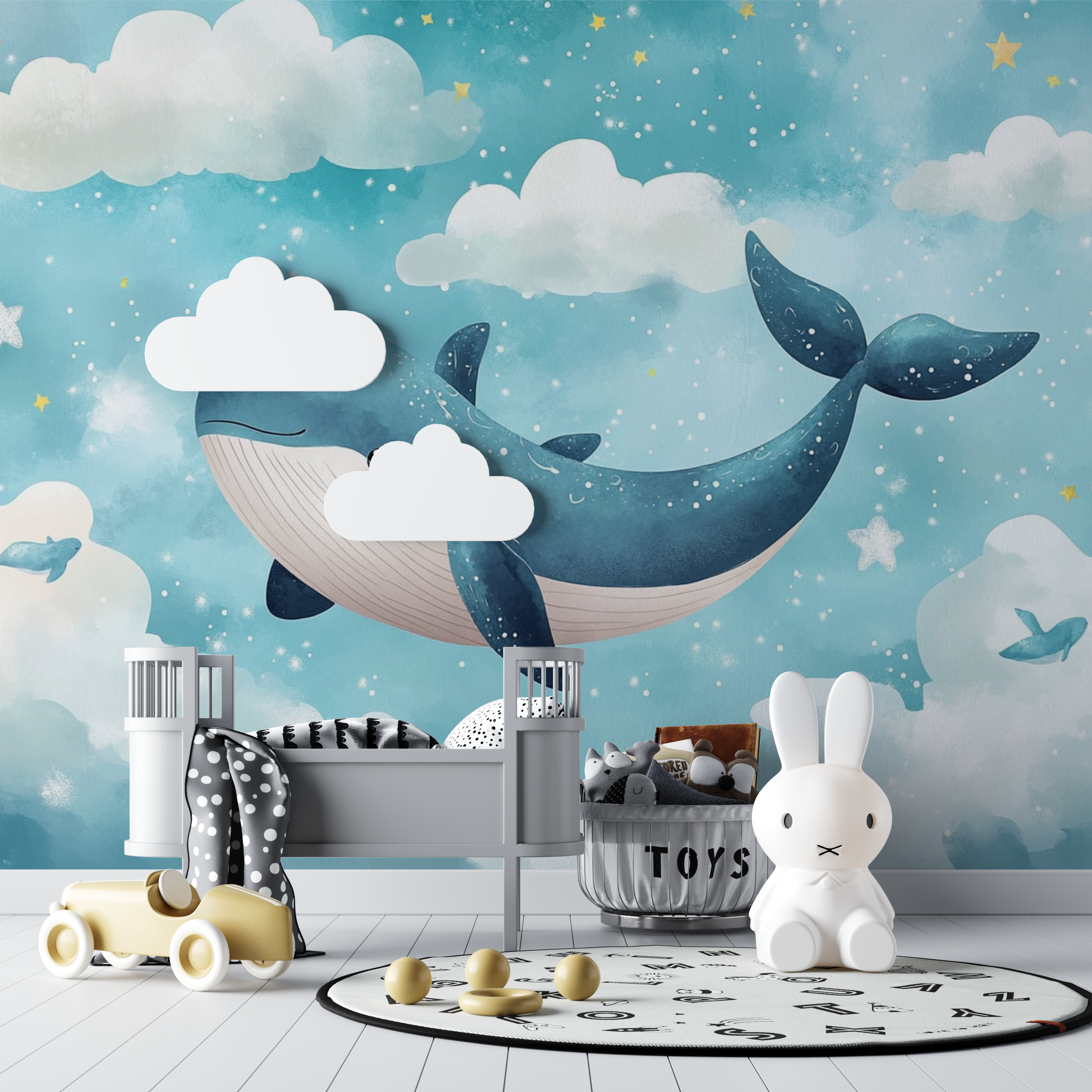 Baby Soft Marine Wallpaper | Murals Wallpaper