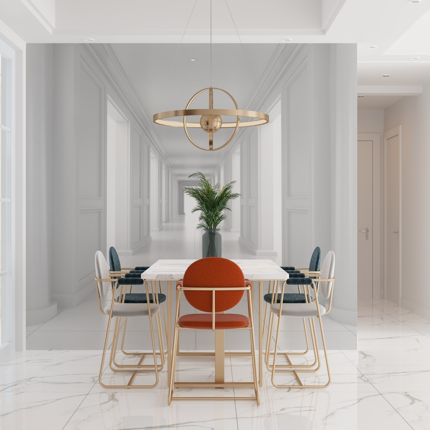 3D Tapete Schlafzimmer Trompe L'Oeil | Wandbilder Tapete