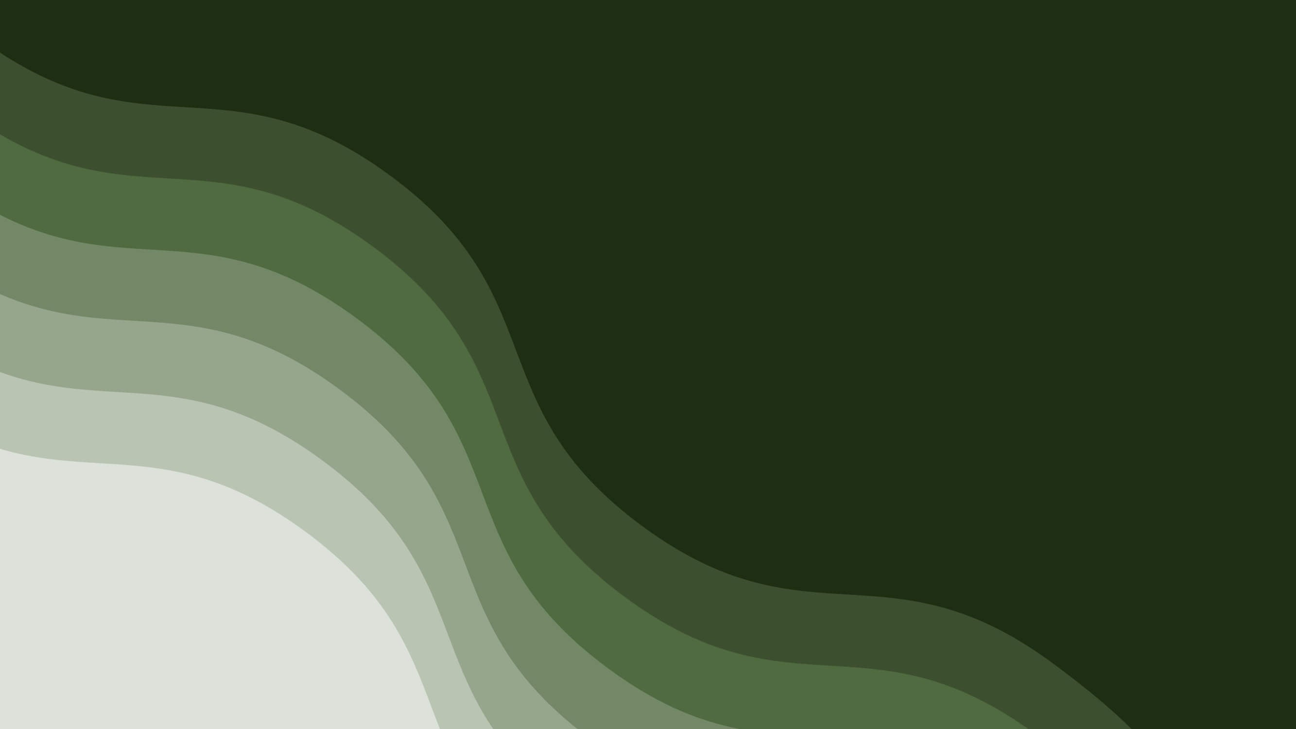 Gradient Green Wave Wallpaper | Murals Wallpaper