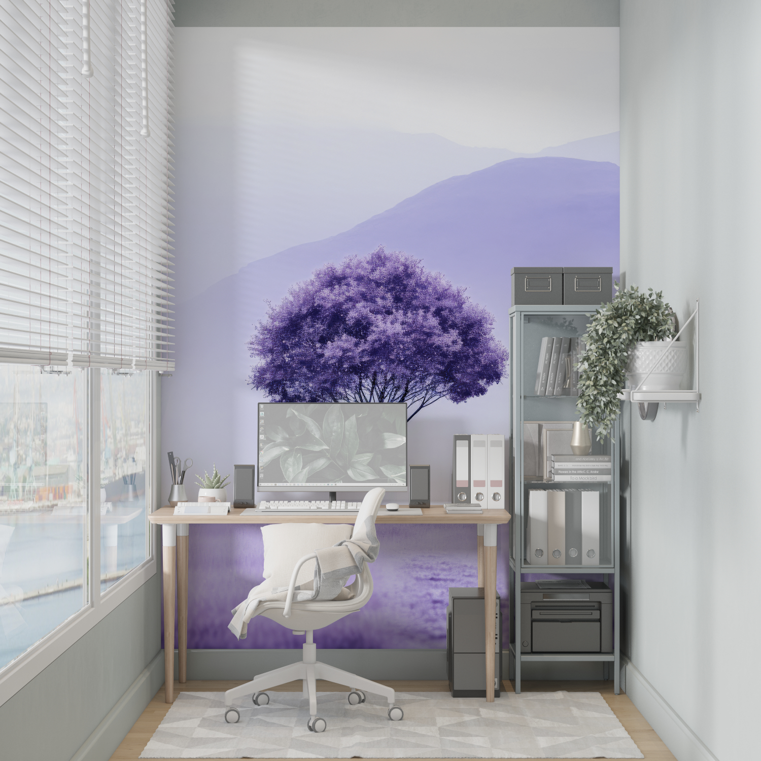 Purple Mural Wallpaper | Murals Wallpaper