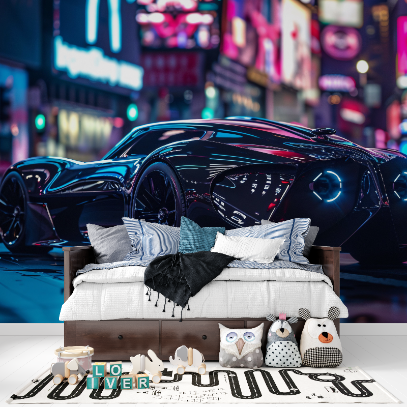 Cyberpunk Luxury Car Wallpaper | Murals Wallpaper