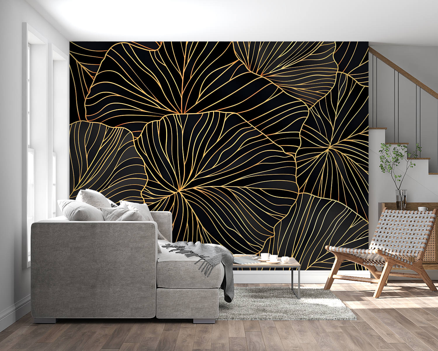Gold Wallpaper Bedroom | Murals Wallpaper