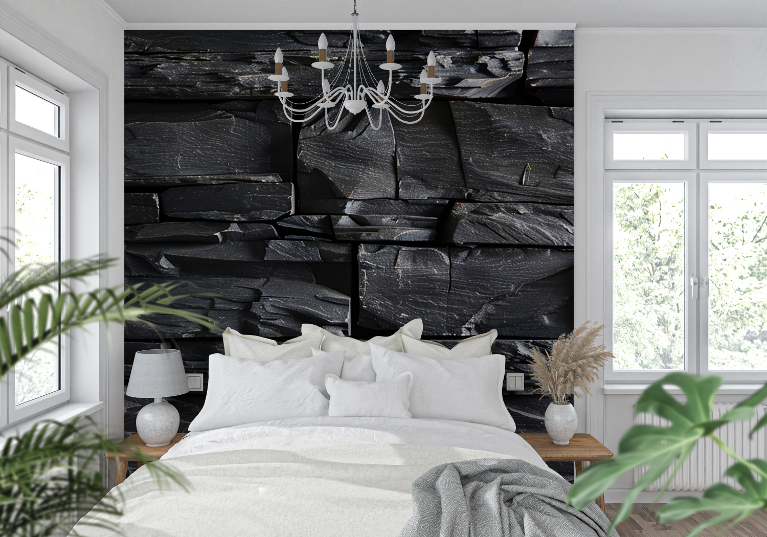 Black Wallpaper Panel | Murals Wallpaper