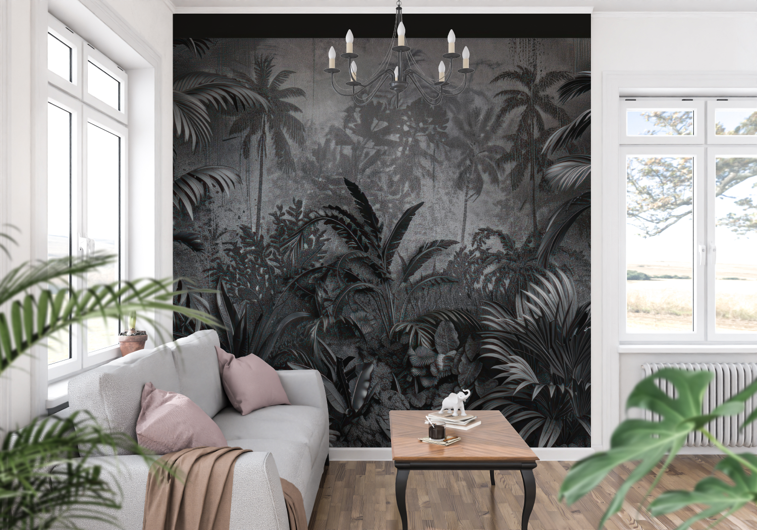 Black Jungle Wallpaper | Murals Wallpaper