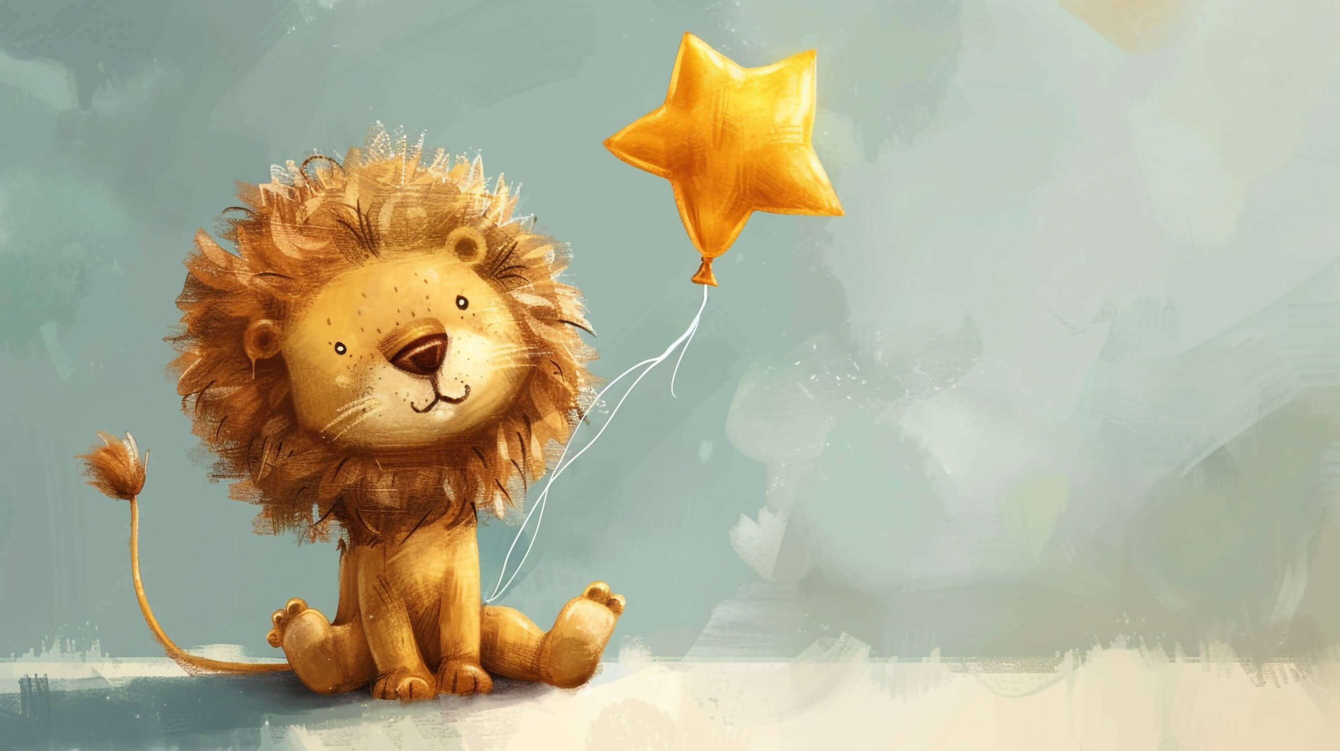 Lion Small Star Wallpaper | Murals Wallpaper