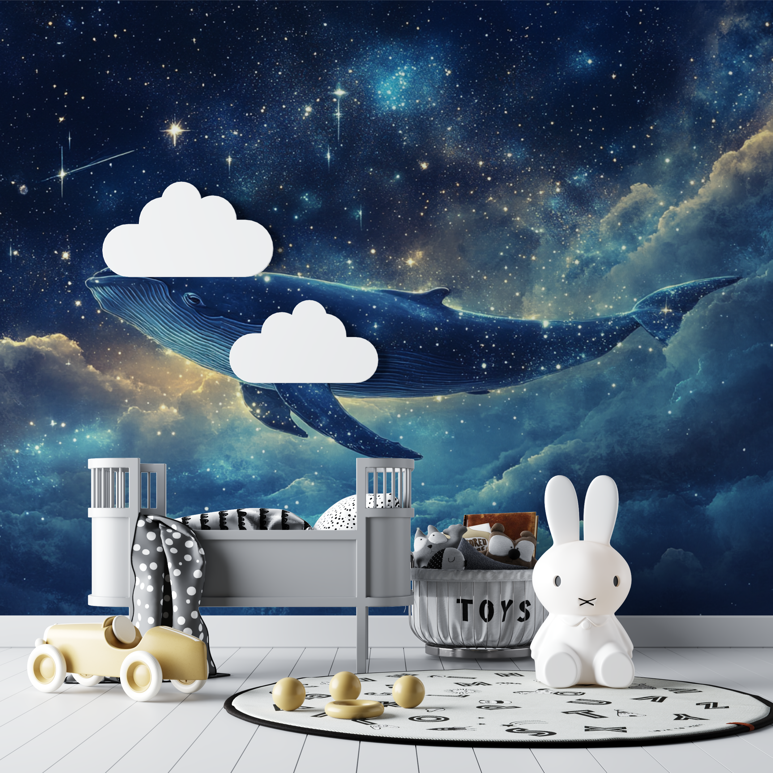 Celestial Whale Marine Wallpaper | Murals Wallpaper