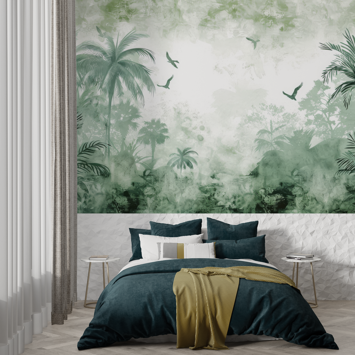 Papier Peint Panoramique Nature Vert - Tapisserie