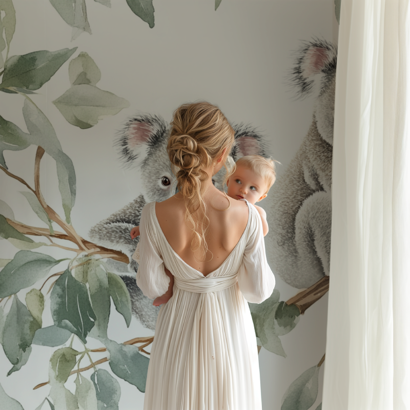 Koala-Tapete in der Morgenstille | Wandbilder