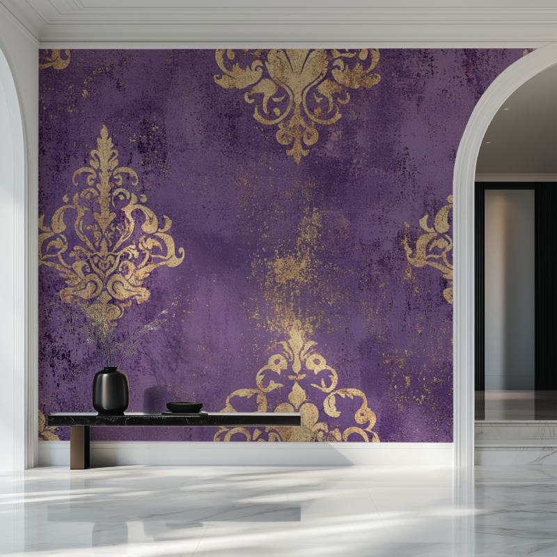Vintage Purple Wallpaper | Murals Wallpaper