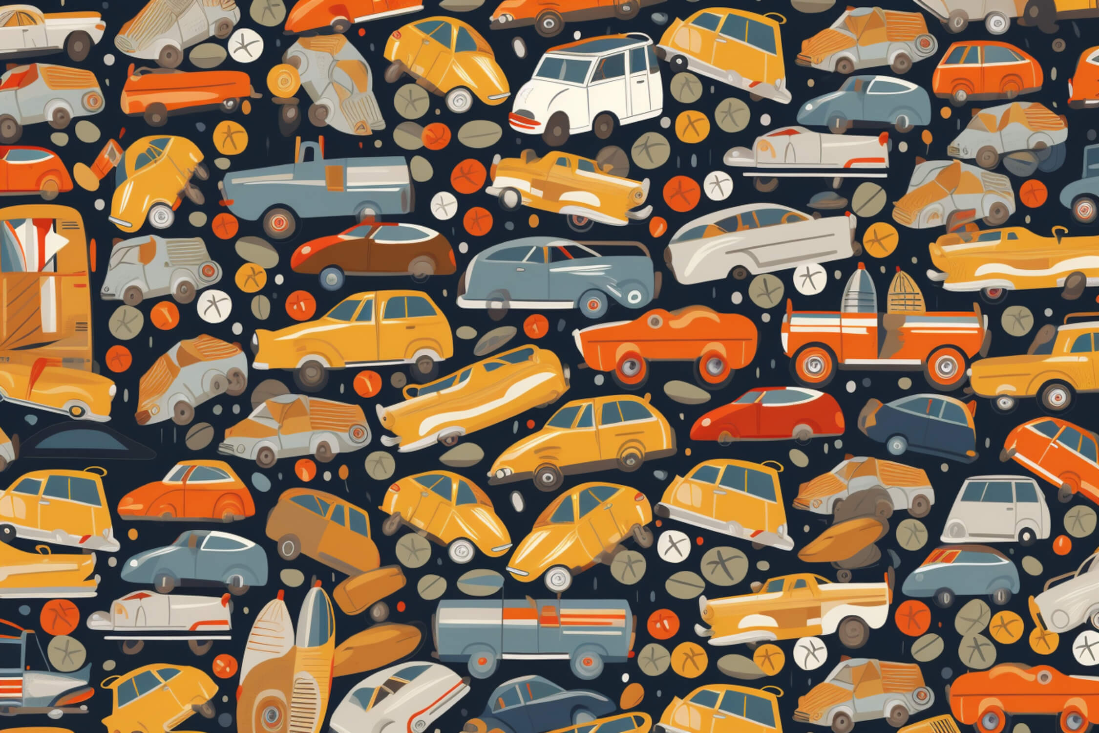 Car Pattern Wallpaper | Murals Wallpaper