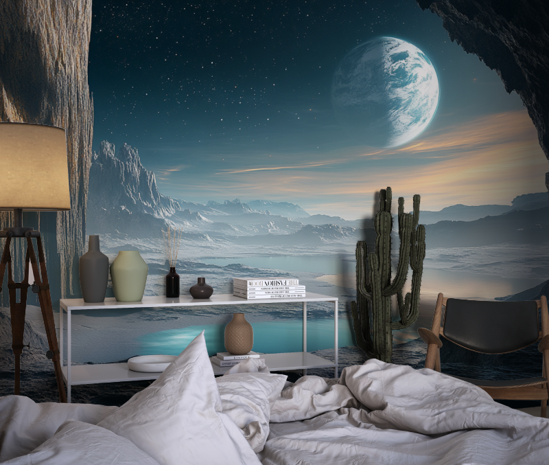 Planet View-Hintergrundbild | Wandbild-Hintergrundbild