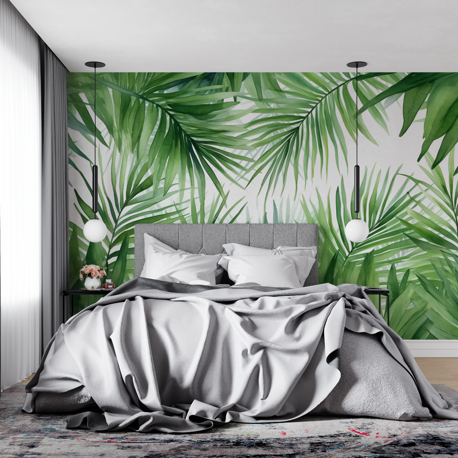 Green Palm Leaf Wallpaper | Murals Wallpaper