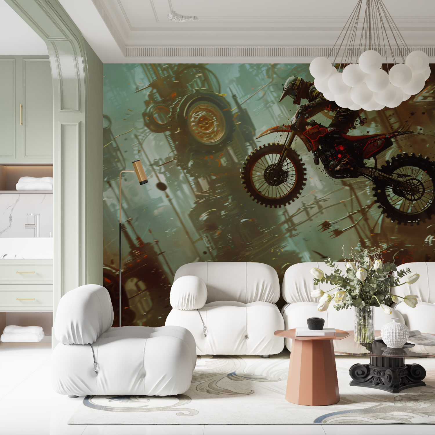 Children's Motorcycle Mural Wallpaper | Murals Wallpaper