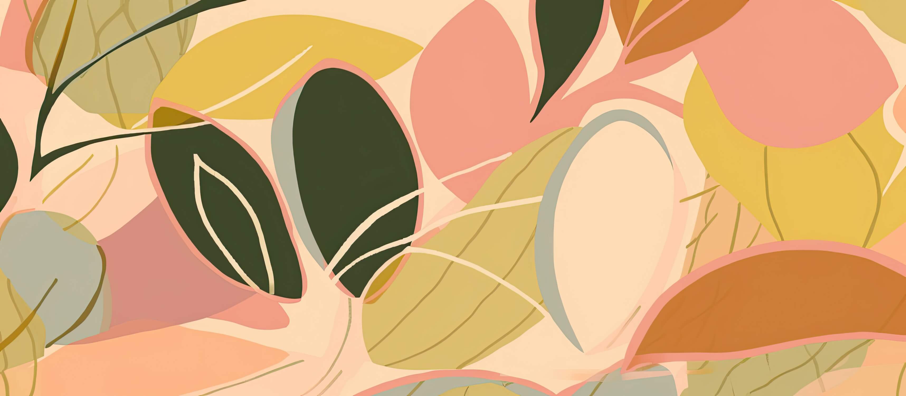 Green and Terracotta Wallpaper | Murals Wallpaper