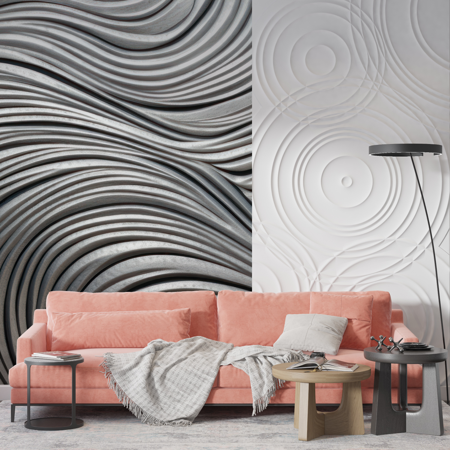 Black Silver Wallpaper | Murals Wallpaper