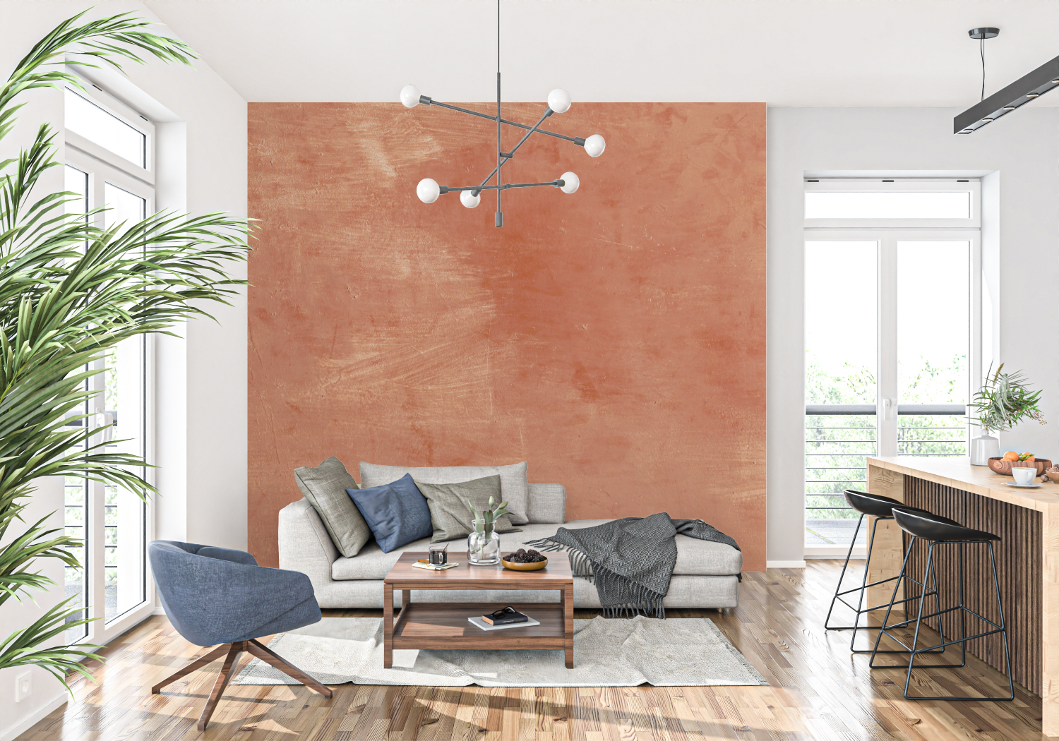 Red Ochre Wallpaper | Murals Wallpaper