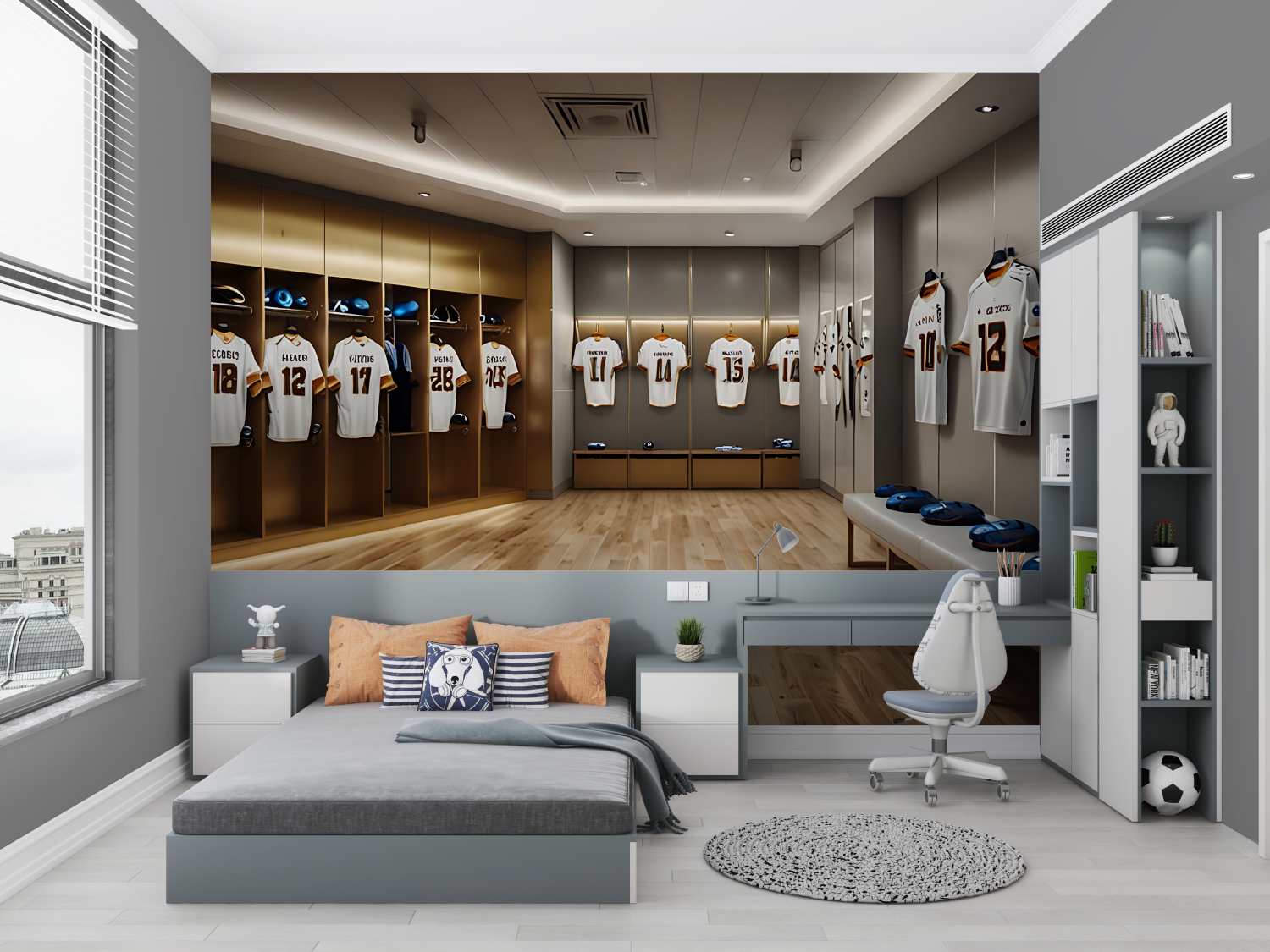 Locker Room Wallpaper | Murals Wallpaper