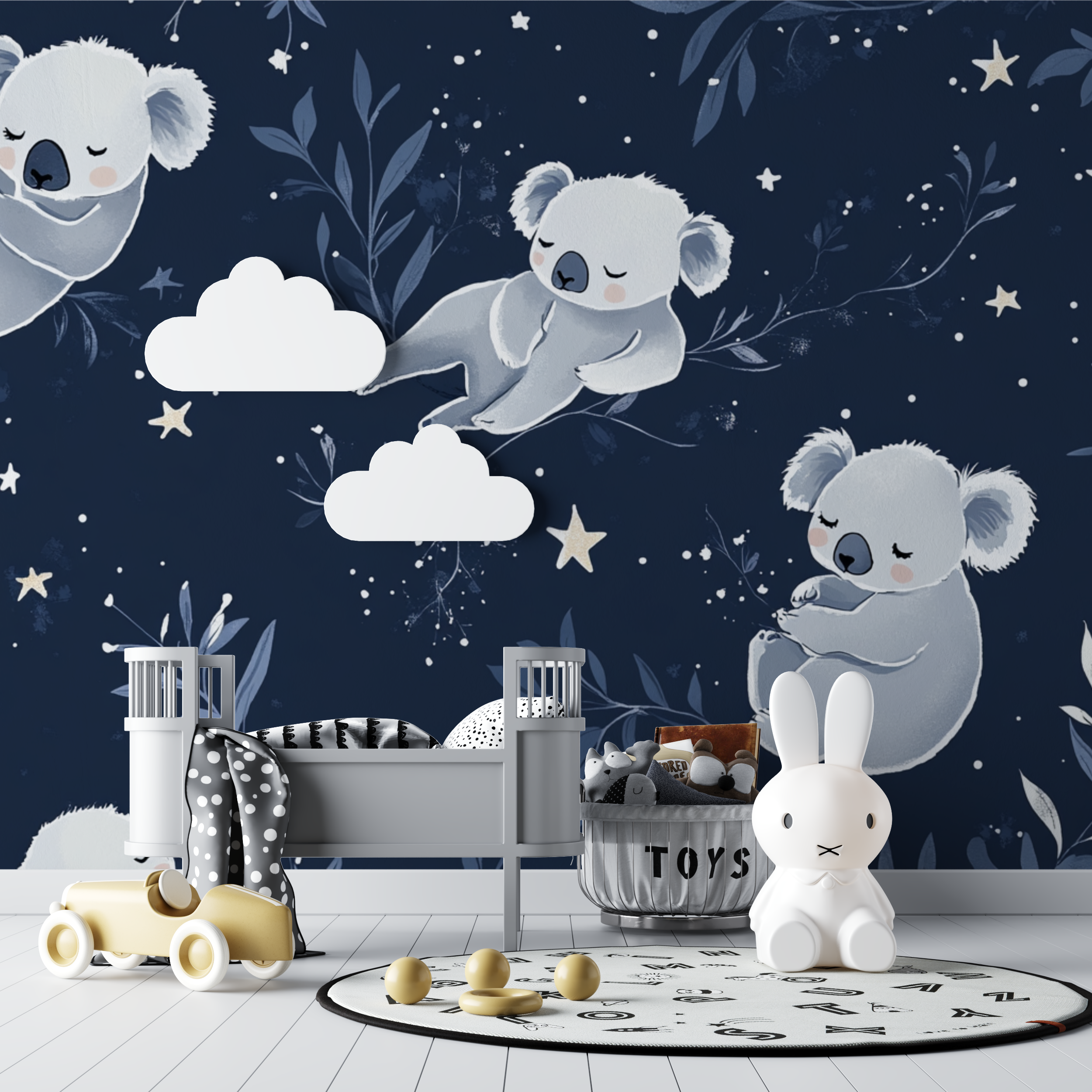 Koala Wallpaper in the Hollow of a Star | Murals Wallpaper
